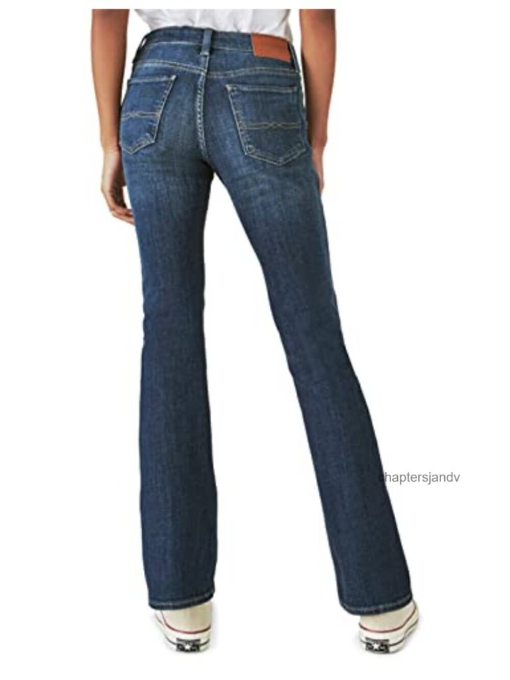 Mid Rise Easy Rider Bootcut Jeans Button Closure Casual Denim - Picture 2 of 6
